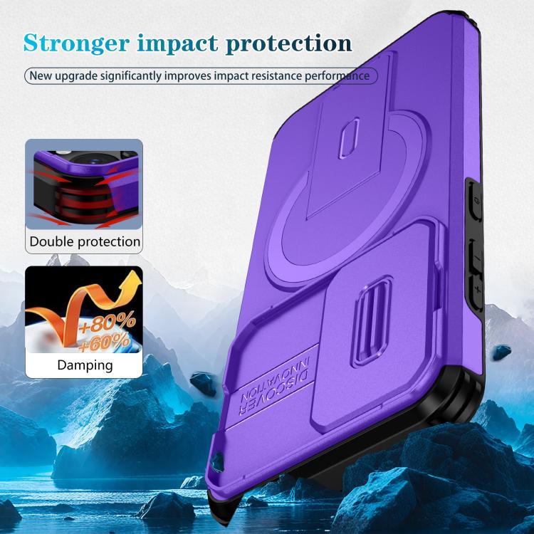For Samsung Galaxy S23 5G Sliding Camshield MagSafe Holder Phone Case