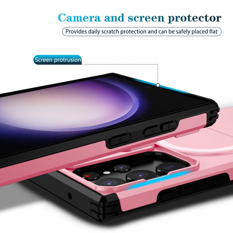 For Samsung Galaxy S23 Ultra 5G Sliding Camshield MagSafe Holder Phone Case