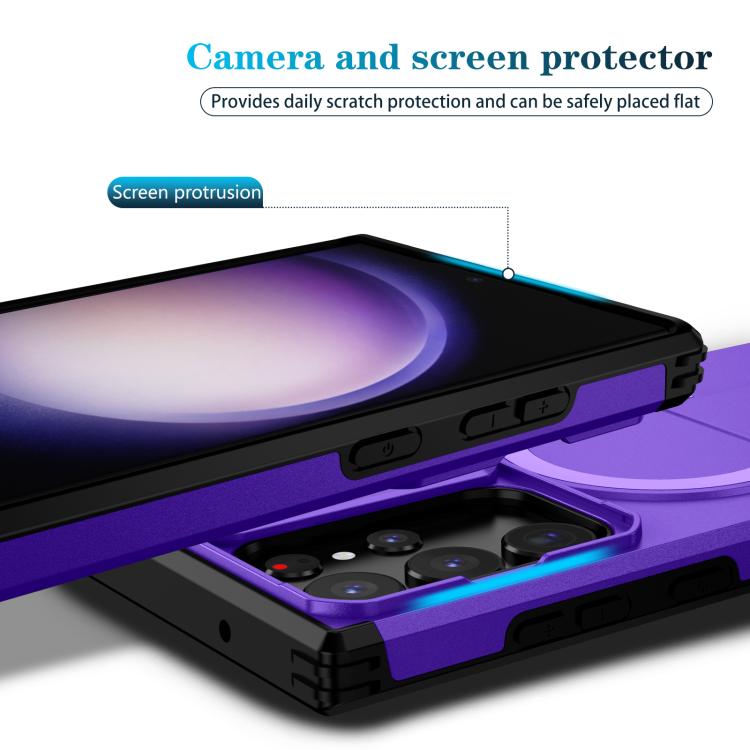 For Samsung Galaxy S23 Ultra 5G Sliding Camshield MagSafe Holder Phone Case