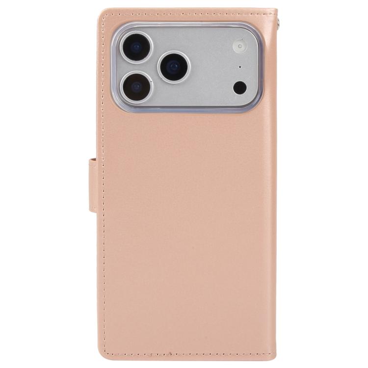 For iPhone 17 Pro Max GOOSPERY RICH DIARY Crazy Horse Texture Leather Phone Case