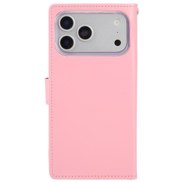 For iPhone 17 Pro Max GOOSPERY RICH DIARY Crazy Horse Texture Leather Phone Case