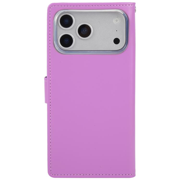 For iPhone 17 Pro Max GOOSPERY RICH DIARY Crazy Horse Texture Leather Phone Case