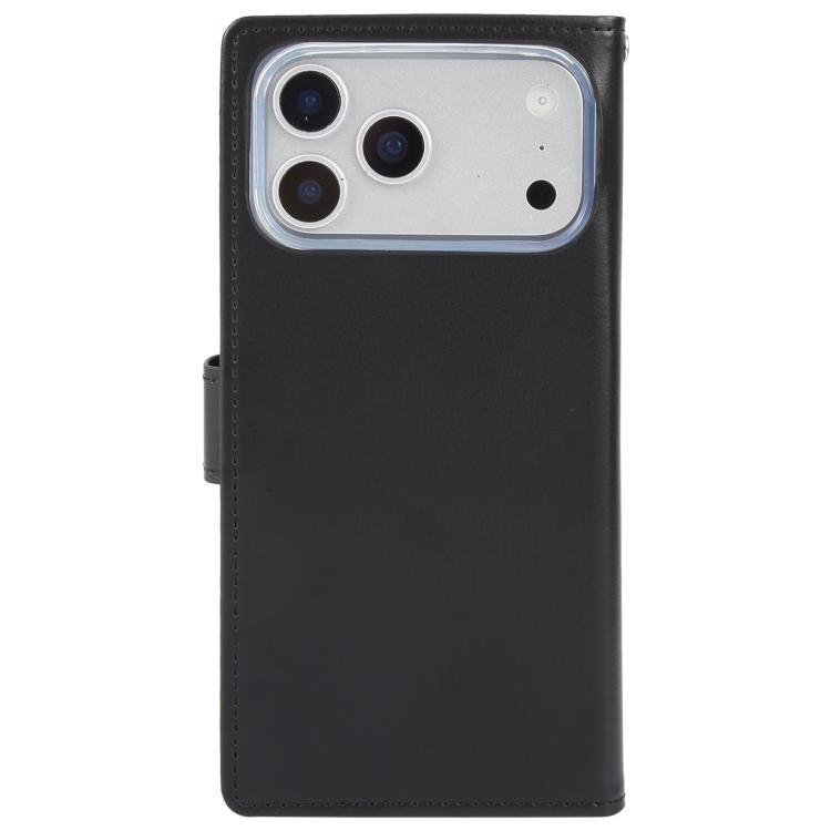 For iPhone 17 Pro GOOSPERY RICH DIARY Crazy Horse Texture Leather Phone Case