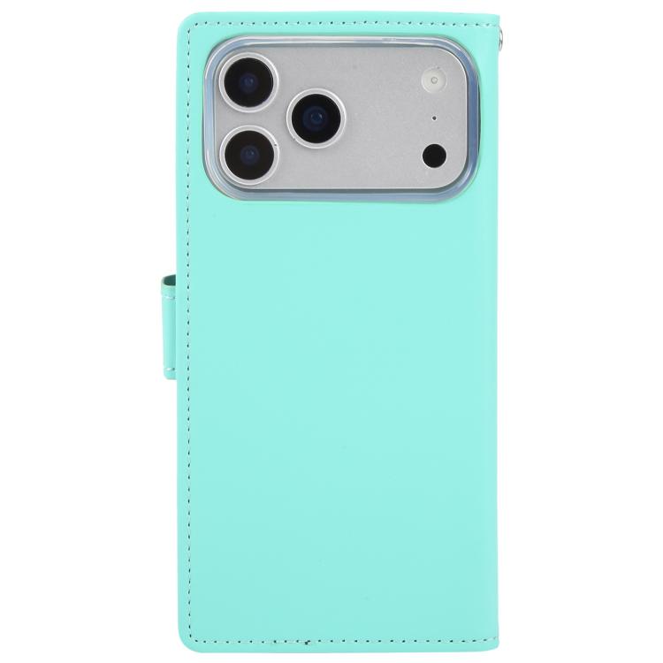 For iPhone 17 Pro GOOSPERY RICH DIARY Crazy Horse Texture Leather Phone Case