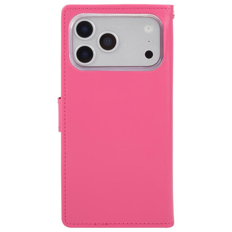 For iPhone 17 Pro GOOSPERY RICH DIARY Crazy Horse Texture Leather Phone Case