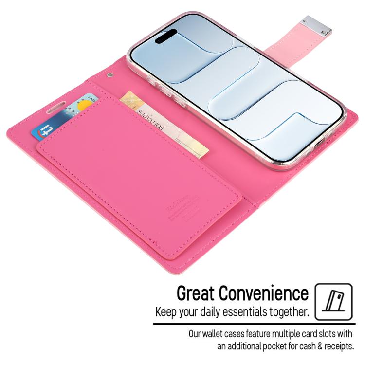 For iPhone Air GOOSPERY RICH DIARY Crazy Horse Texture Leather Phone Case