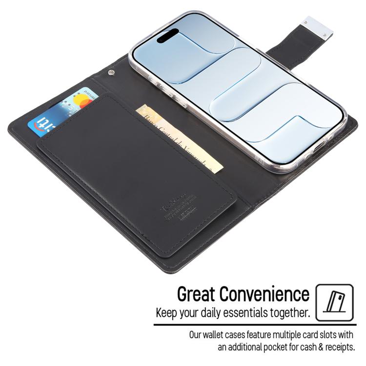 For iPhone Air GOOSPERY RICH DIARY Crazy Horse Texture Leather Phone Case