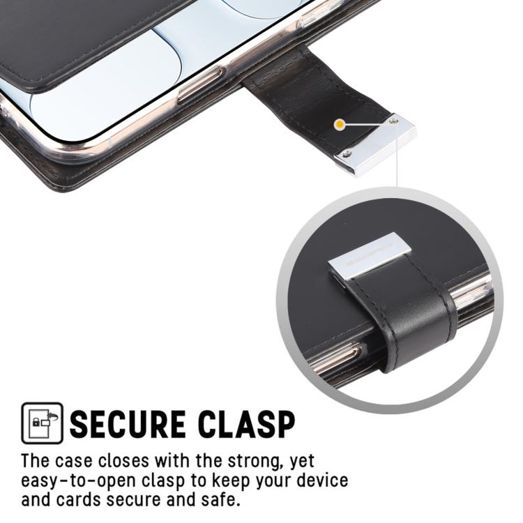 For iPhone Air GOOSPERY RICH DIARY Crazy Horse Texture Leather Phone Case