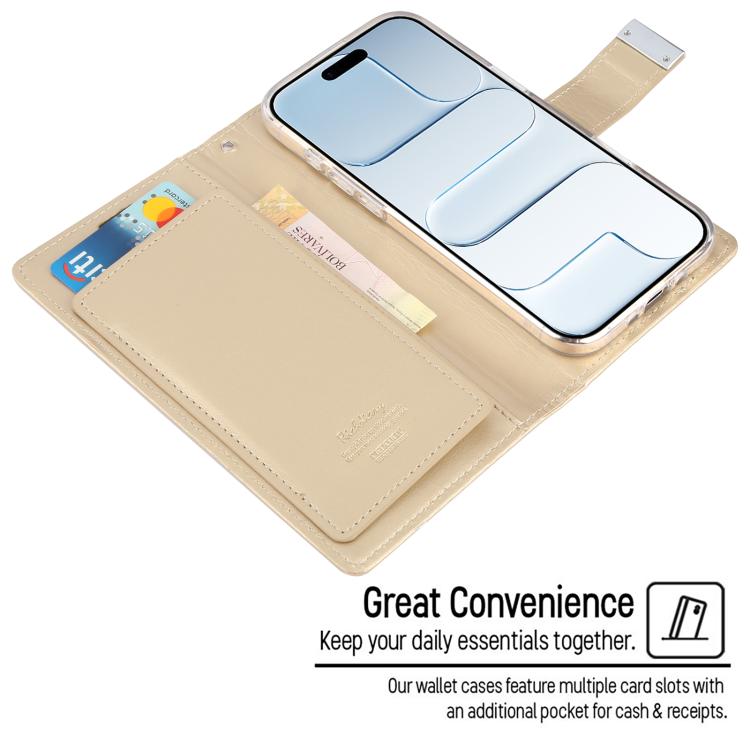 For iPhone Air GOOSPERY RICH DIARY Crazy Horse Texture Leather Phone Case