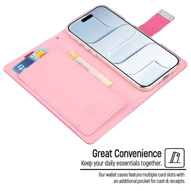 For iPhone Air GOOSPERY RICH DIARY Crazy Horse Texture Leather Phone Case