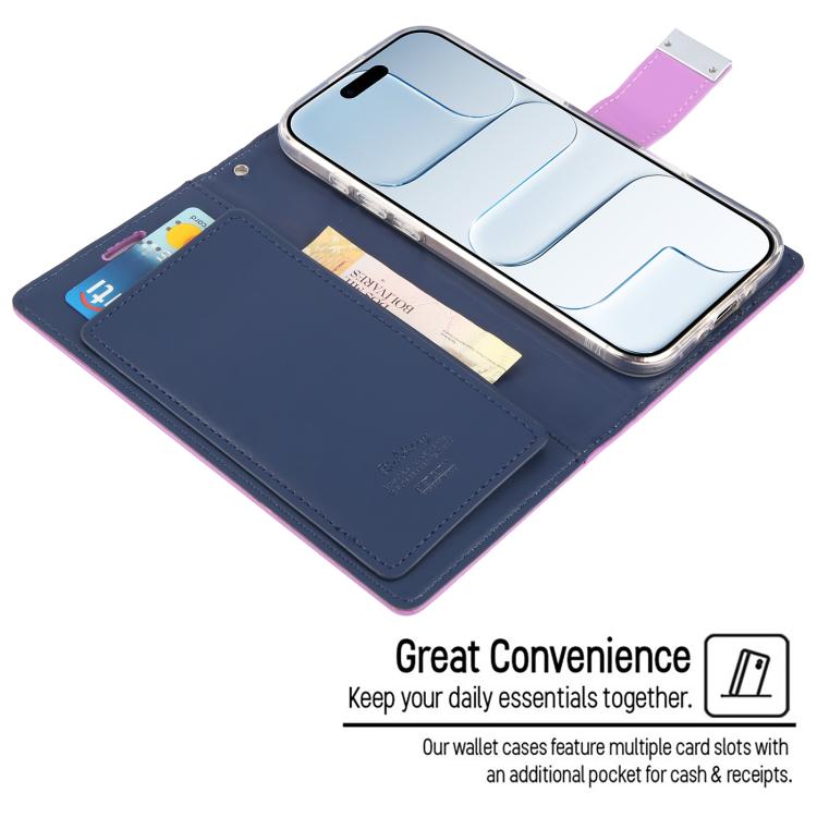 For iPhone Air GOOSPERY RICH DIARY Crazy Horse Texture Leather Phone Case
