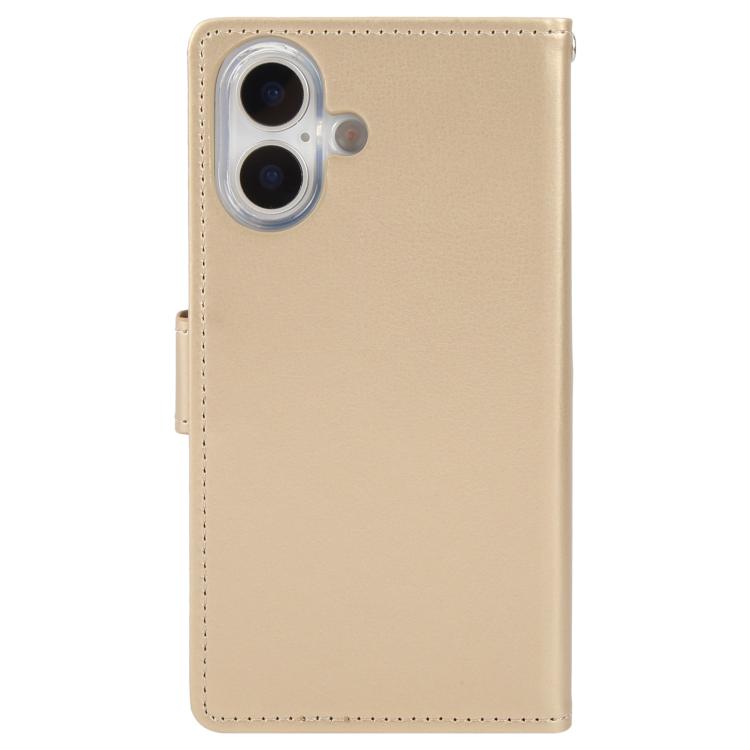 For iPhone 17 GOOSPERY RICH DIARY Crazy Horse Texture Leather Phone Case