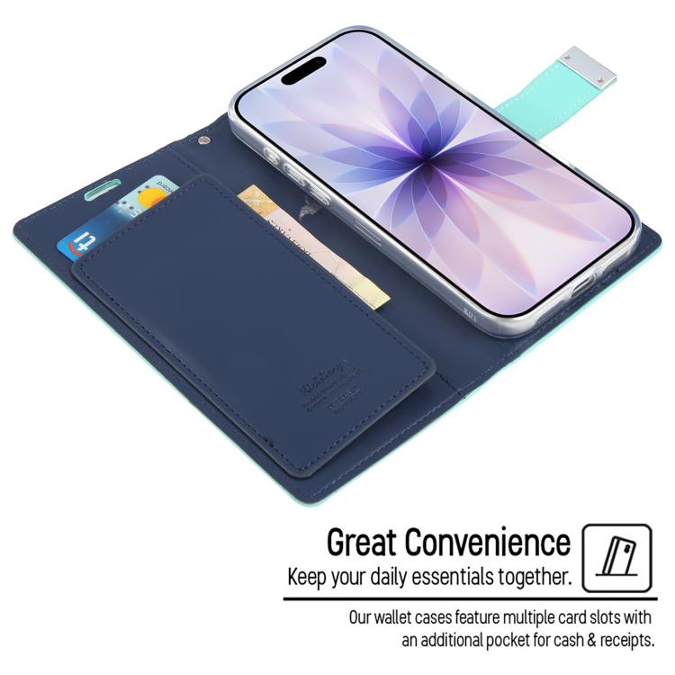 For iPhone 17 GOOSPERY RICH DIARY Crazy Horse Texture Leather Phone Case