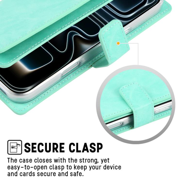 For iPhone 17 Pro Max GOOSPERY MANSOOR DIARY 9 Card Slots Leather Phone Case