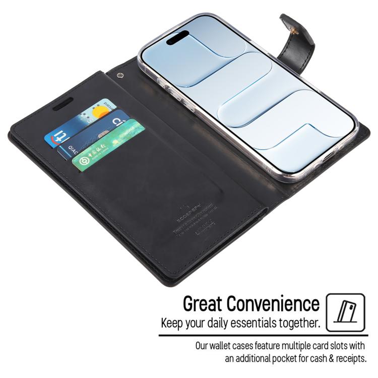 For iPhone Air GOOSPERY MANSOOR DIARY 9 Card Slots Leather Phone Case