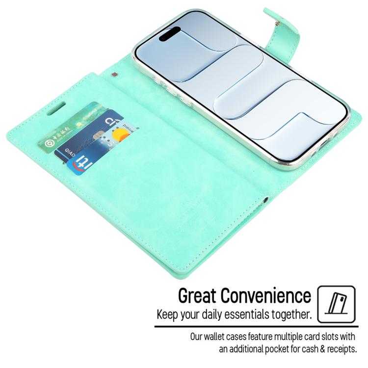 For iPhone Air GOOSPERY MANSOOR DIARY 9 Card Slots Leather Phone Case