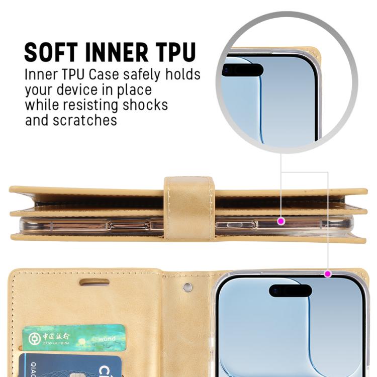 For iPhone Air GOOSPERY MANSOOR DIARY 9 Card Slots Leather Phone Case