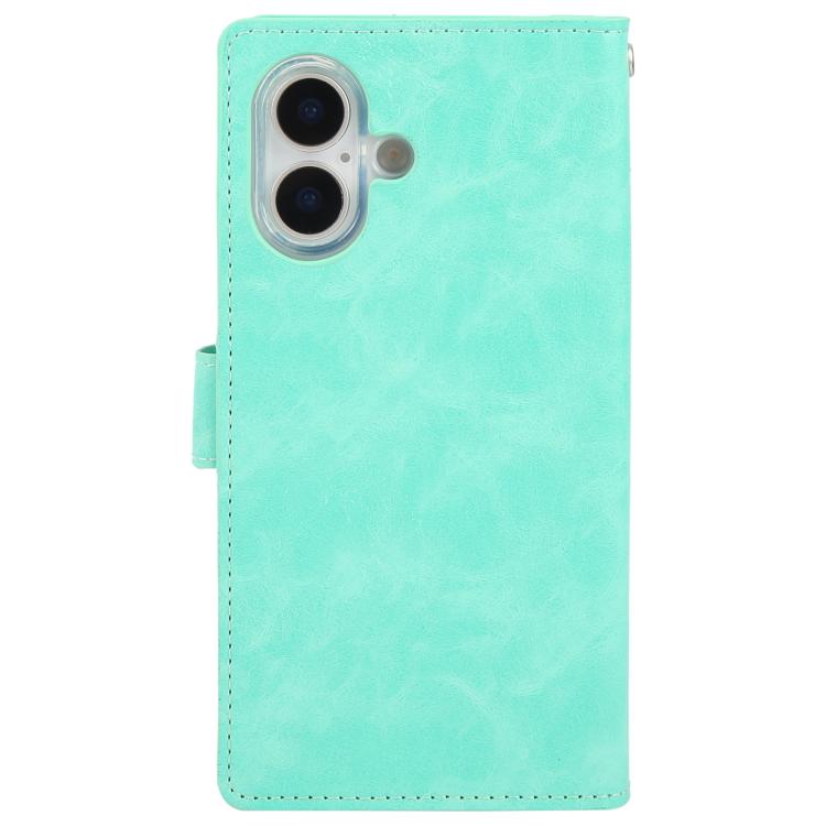 For iPhone 17 GOOSPERY MANSOOR DIARY 9 Card Slots Leather Phone Case