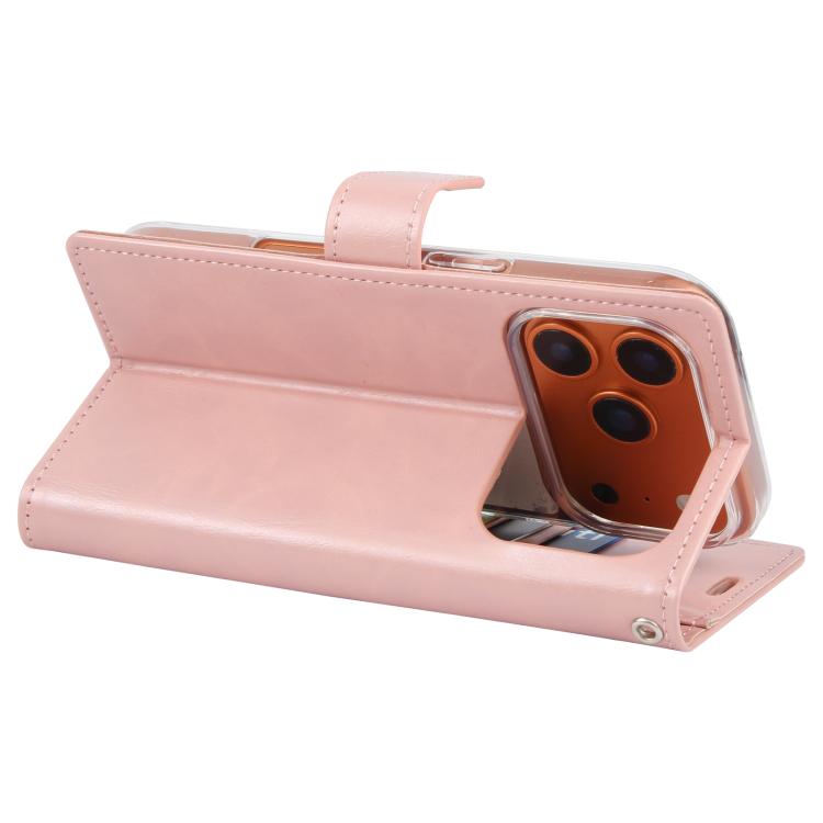 For iPhone 17 Pro GOOSPERY BLUE MOON Crazy Horse Texture Leather Phone Case