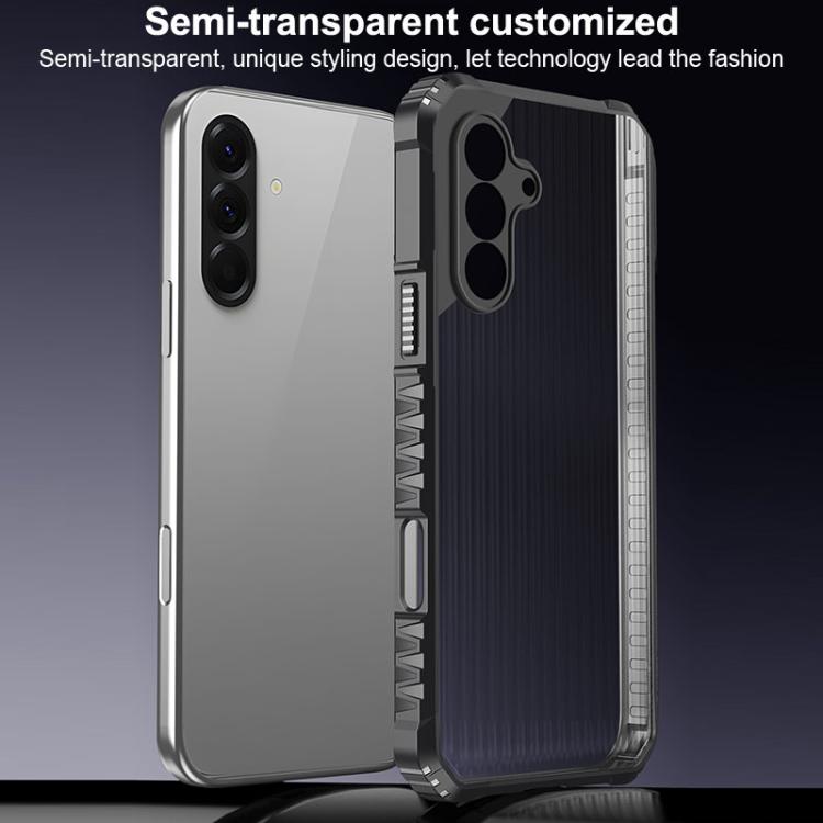 For Samsung Galaxy A56 / A36 5G War Shadow Stripe Series Airbag Frosted Shockproof Phone Case