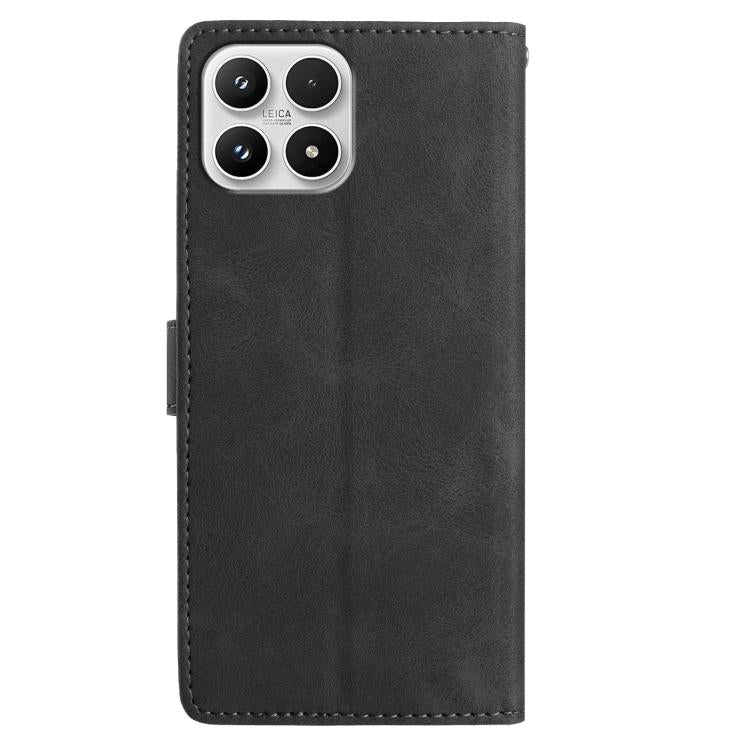 For Xiaomi 17 Rose Flower Embossing Pattern Leather Phone Case