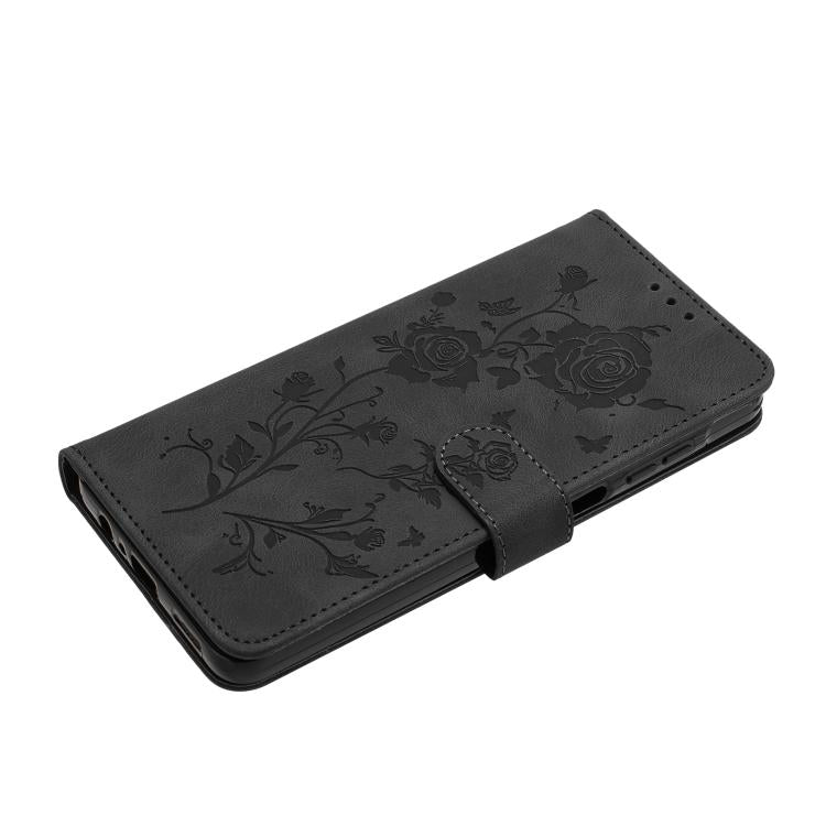 For Xiaomi 17 Rose Flower Embossing Pattern Leather Phone Case