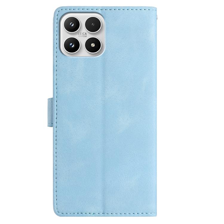 For Xiaomi 17 Rose Flower Embossing Pattern Leather Phone Case