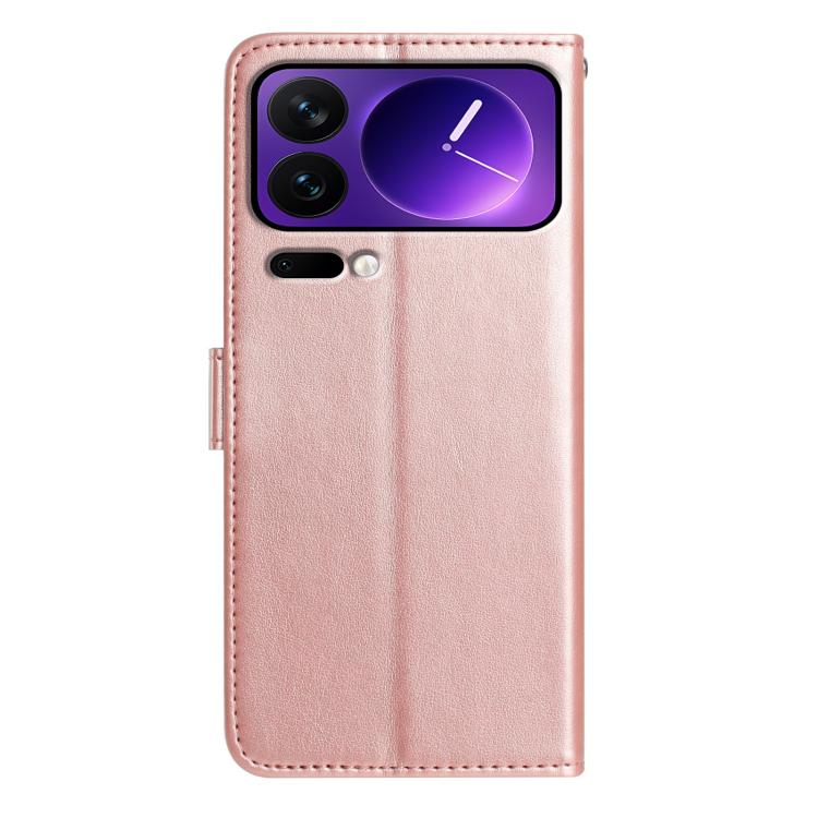 For Xiaomi 17 Pro Rose Flower Embossing Pattern Leather Phone Case