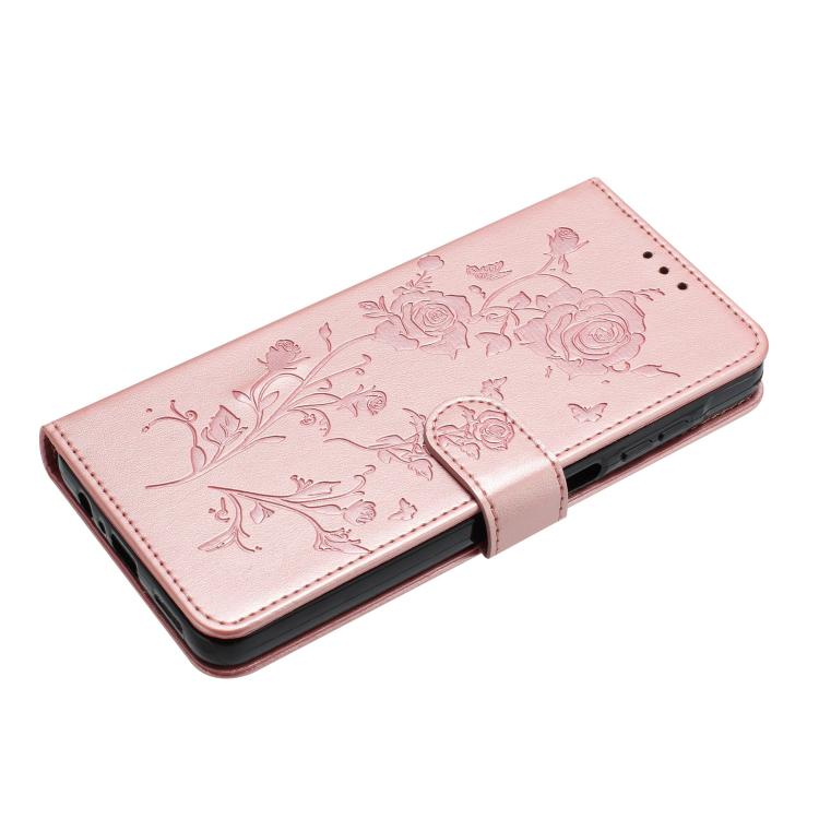 For Xiaomi 17 Pro Rose Flower Embossing Pattern Leather Phone Case