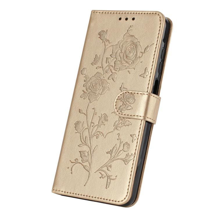 For Xiaomi 17 Pro Rose Flower Embossing Pattern Leather Phone Case
