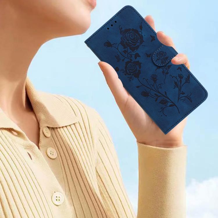 For Xiaomi 17 Pro Rose Flower Embossing Pattern Leather Phone Case