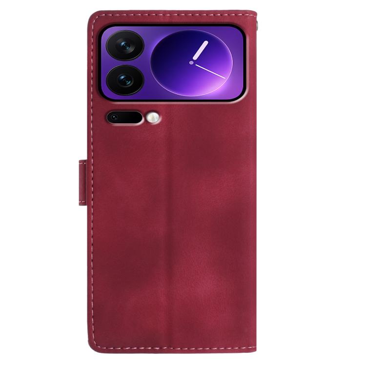 For Xiaomi 17 Pro Rose Flower Embossing Pattern Leather Phone Case