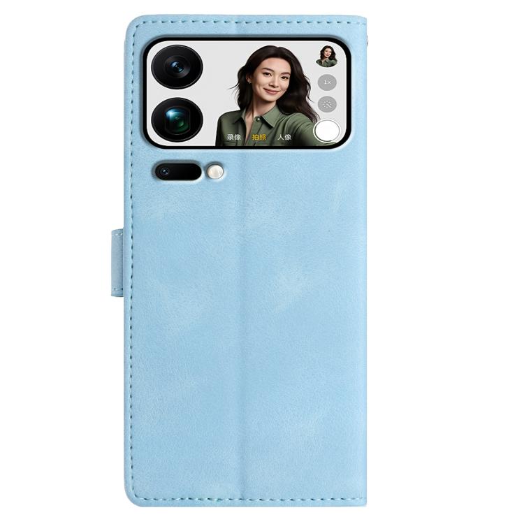 For Xiaomi 17 Pro Max Rose Flower Embossing Pattern Leather Phone Case