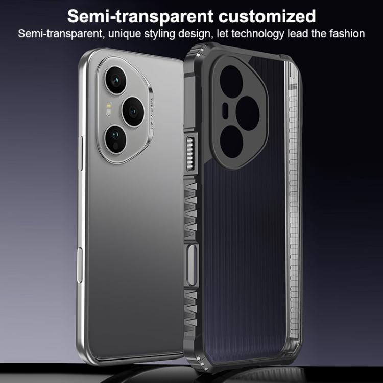 For Honor 400 Pro Global 160.8mm War Shadow Stripe Series Airbag Frosted Shockproof Phone Case