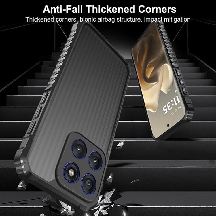 For Motorola Edge 60 Pro War Shadow Stripe Series Airbag Frosted Shockproof Phone Case