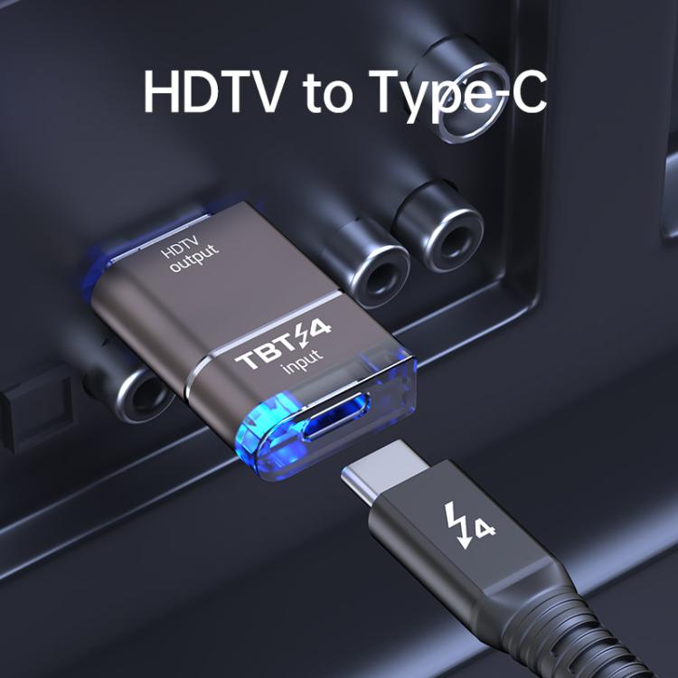 4K 30Hz HDTV to Thunderbolt Type-C HD Adapter - Tarnish