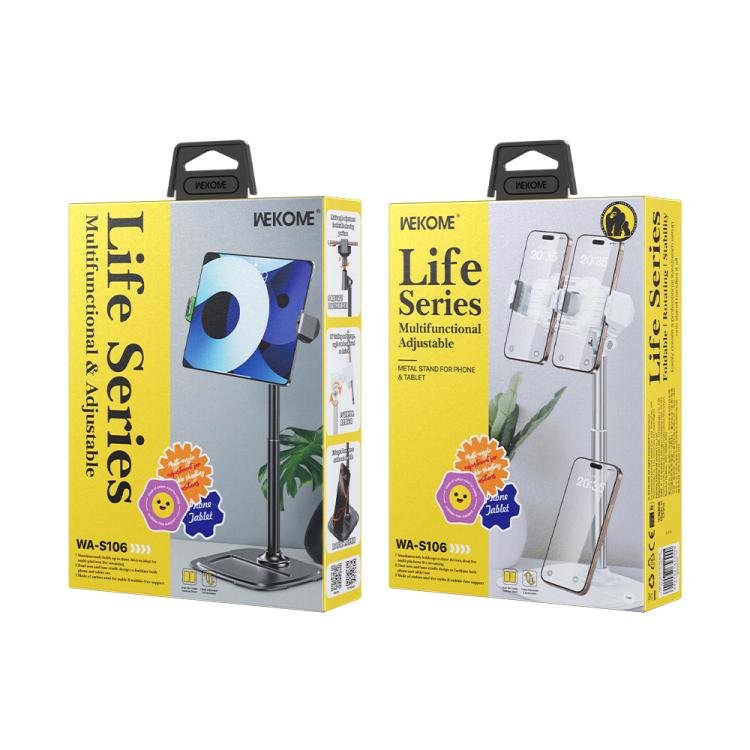 WEKOME WA-S106 Life Series Multifunctional Adjustable Metal Stand for Phone / Tablet