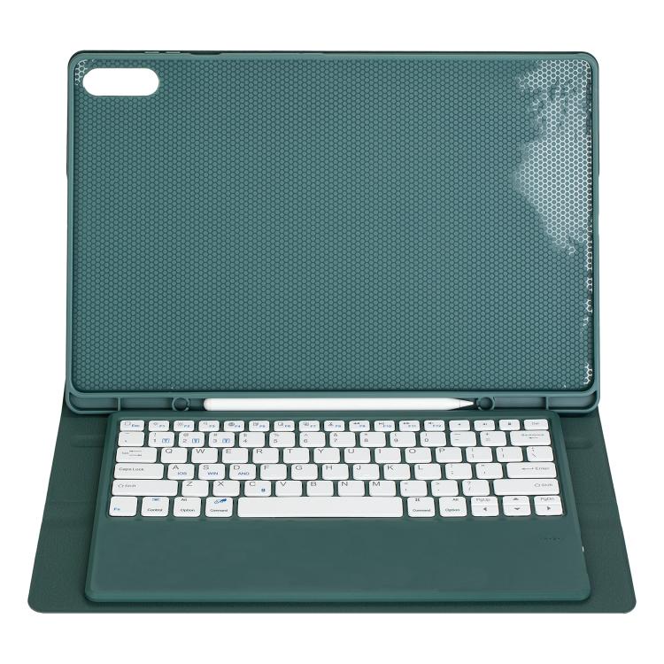 For Samsung Galaxy Tab S11 Ultra Candy Color TPU Bluetooth Keyboard Leather Tablet Case with Pen Holder