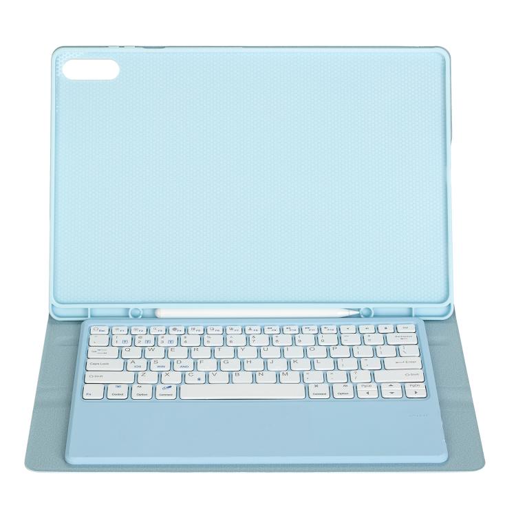 For Samsung Galaxy Tab S11 Ultra Candy Color TPU Bluetooth Keyboard Leather Tablet Case with Pen Holder