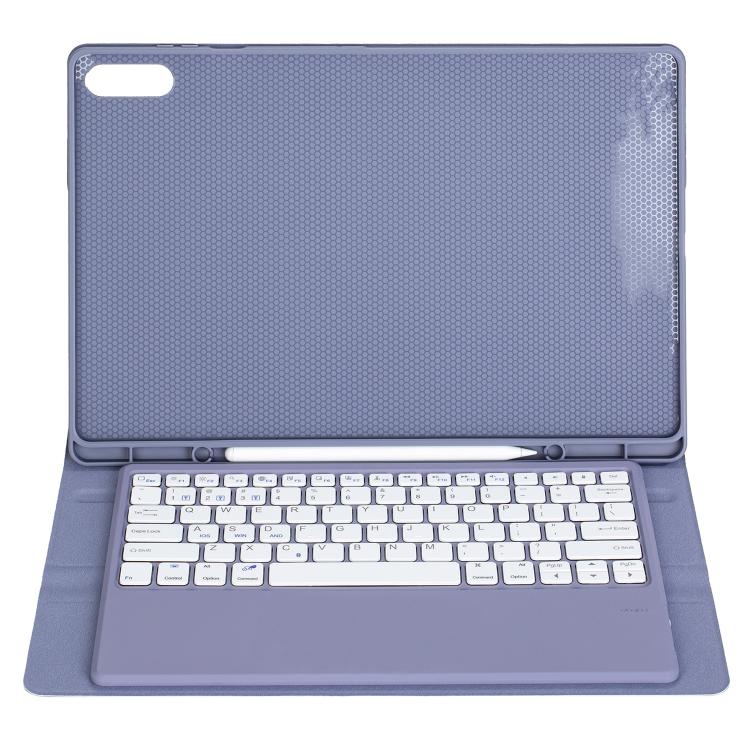 For Samsung Galaxy Tab S11 Ultra Candy Color TPU Bluetooth Keyboard Leather Tablet Case with Pen Holder