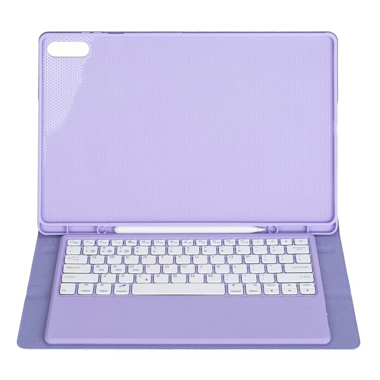 For Samsung Galaxy Tab S11 Ultra Candy Color TPU Bluetooth Keyboard Leather Tablet Case with Pen Holder