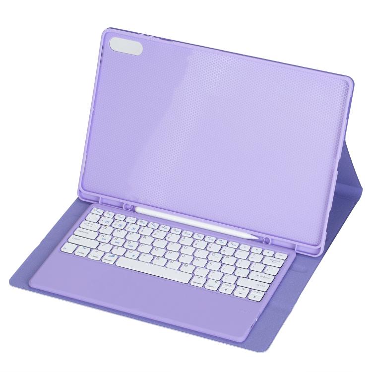 For Samsung Galaxy Tab S11 Ultra Candy Color TPU Bluetooth Keyboard Leather Tablet Case with Pen Holder