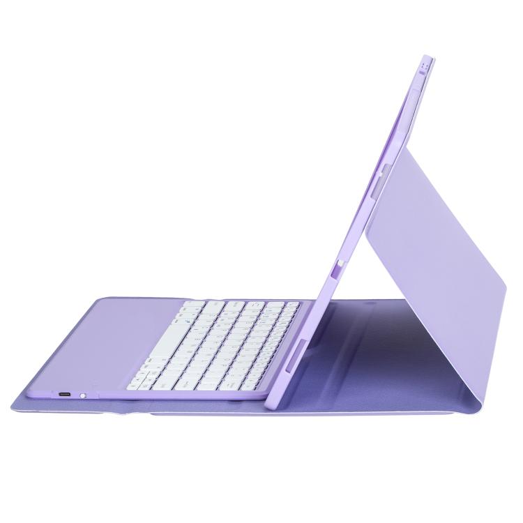 For Samsung Galaxy Tab S11 Ultra Candy Color TPU Bluetooth Keyboard Leather Tablet Case with Pen Holder