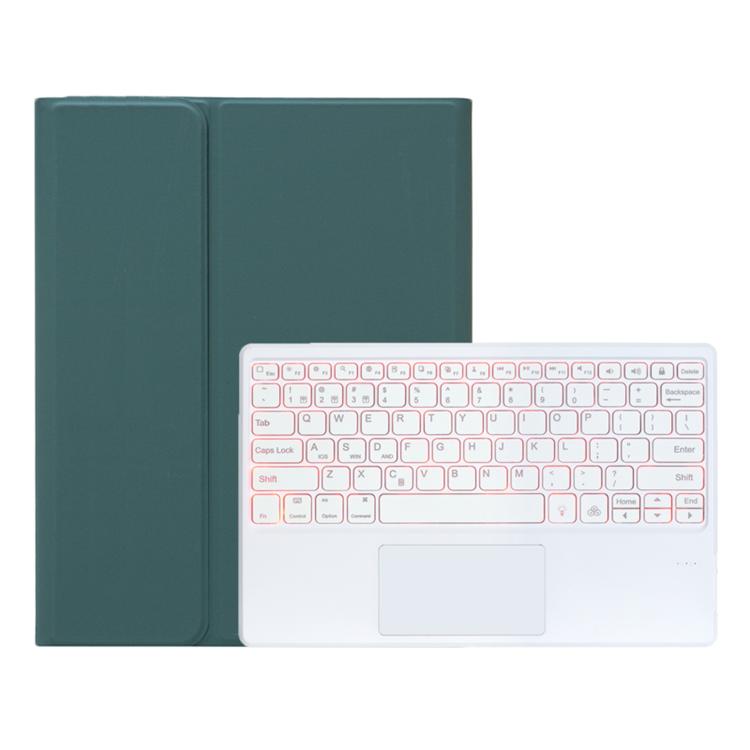 For Samsung Galaxy Tab S11 Ultra Candy Color Touch Backlight Bluetooth Keyboard Leather Tablet Case with Pen Holder