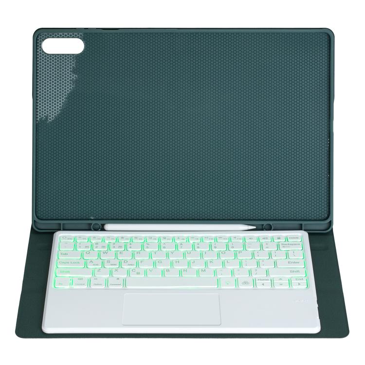 For Samsung Galaxy Tab S11 Ultra Candy Color Touch Backlight Bluetooth Keyboard Leather Tablet Case with Pen Holder