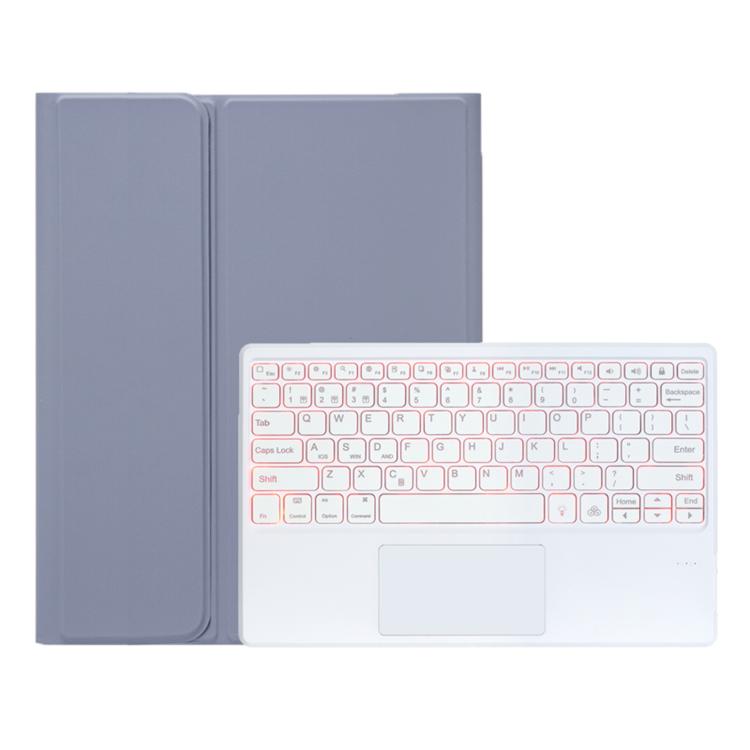 For Samsung Galaxy Tab S11 Ultra Candy Color Touch Backlight Bluetooth Keyboard Leather Tablet Case with Pen Holder