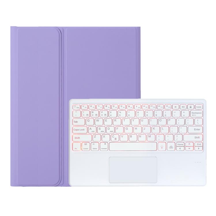 For Samsung Galaxy Tab S11 Ultra Candy Color Touch Backlight Bluetooth Keyboard Leather Tablet Case with Pen Holder