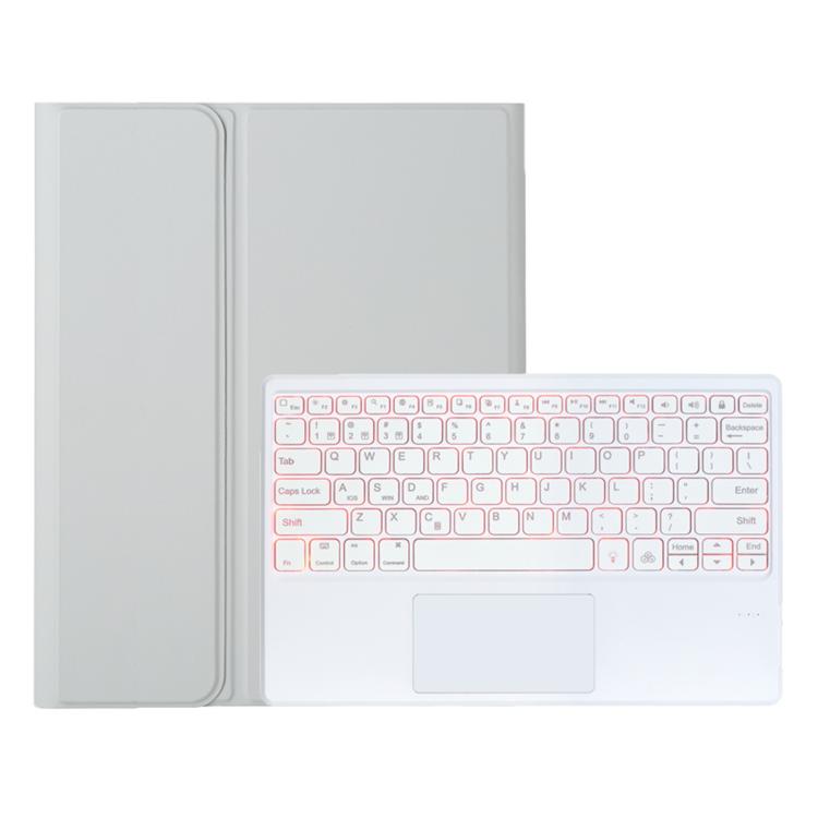 For Samsung Galaxy Tab S11 Ultra Candy Color Touch Backlight Bluetooth Keyboard Leather Tablet Case with Pen Holder