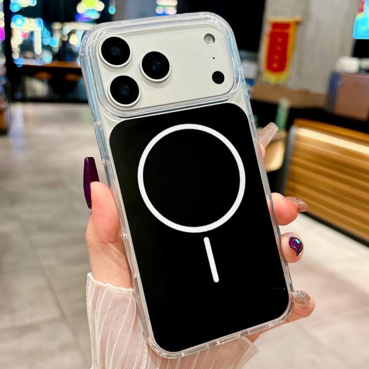 For iPhone 17 Pro Acrylic MagSafe Fine Circle Magnetic Phone Case