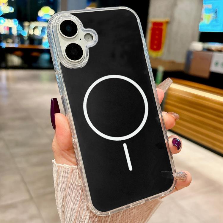 For iPhone 17 Acrylic MagSafe Fine Circle Magnetic Phone Case